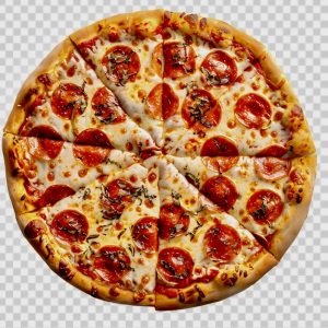 پیتزا خانواده پپرونی و سالامی