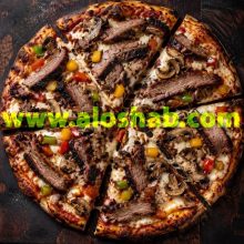 پیتزا بریسکت اسموکی تگزاسی (Texas Style Smoked Beef Brisket)
