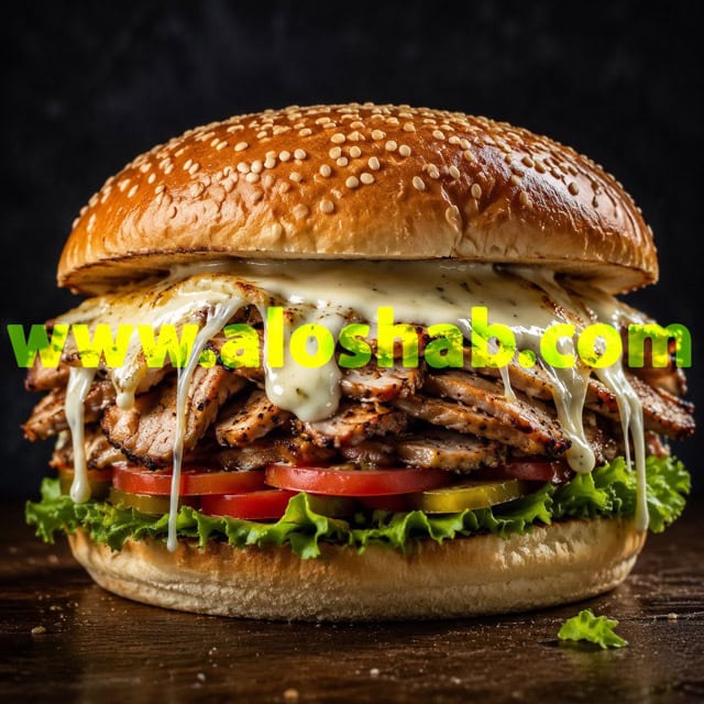 ساندویچ چیکن پاسترامی نیویورکی (NewYork Style Chicken Pastrami) فست فود و رستوران شبانه الوشب