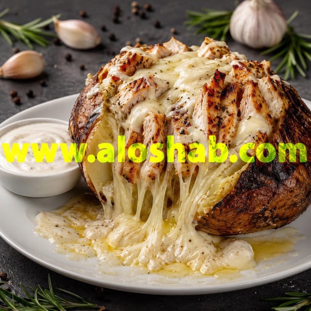 جکت پوتیتو لندن فست فود و رستوران شبانه الوشب چیکن آلفردو
