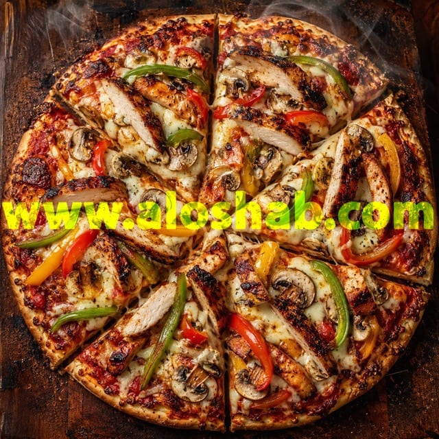 پیتزا اسموک هاوس چیکن تگزاسی (Texas Style Chicken Smokehouse) فست فود و رستوران شبانه الوشب