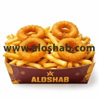 پیاز سوخاری ۶ تکه و سیب زمینی