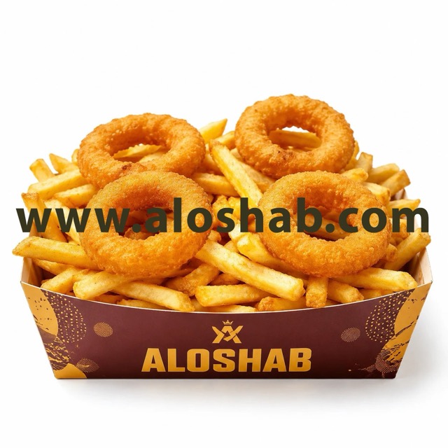 پیاز سوخاری ۴ تکه و سیب زمینی