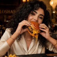 هالوپینو چیزبرگر فست فود و رستوران شبانه الوشب